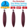 Xiaofeng Prestretched Braiding Hair Extensions Wine Red Yaki Texture Braid