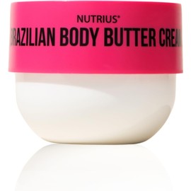 Nutrius Brazilian Body Butter Cream Berry Bliss - Experience Luxe Hydration, Acai, Mango, Cocoa & Cupuacu, Vitamin C for Radiant Glow - 6 FL OZ