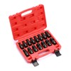 MIXPOWER 15-piece 3/8" Drive Shallow Universal Impact Socket Set, 6