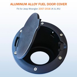Gas Cap Cover for Jeep Wrangler Accessories fit JK JKU 2007-2018 Fuel Filler Door for Jeep Gas Cap Cover for Jeep JK Accessories