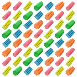 TeeNo Novelty Colour Pencil Erasers, Multicolour, Medium, Pack of 100, Multipack, Soft Rubber Erasers, Perfect for School Home Office Classroom Supplies, iZOFAX