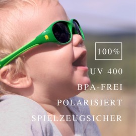 ActiveSol Baby Sunglasses | Girls | 100% UV 400 Protection | Polarised | Indestructible Made of Flexible Rubber | 0-2 Years | 18 g | Sun Protection - l