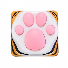 SYA ZOMOPLUS Cute Keycaps,Novelty Squishy-Paws Keycap 3D Model OEM Profile Keyboard Keycaps Custom Key Caps for Cherry MX Switches Mechanical Gaming Keyboard Catpaw ESC-Key Keycap (Tigerclaw1pcs)