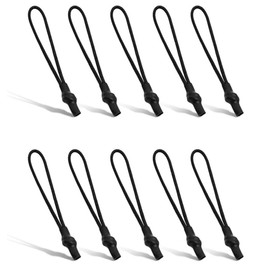 TACTICAL_GEEK G12 Zipper Pulls, 10 Pieces Zipper Puller Head Accessories, Strong Nylon Cord, Zipper Pulls Replacement for Backpack, Jacket, Purse, Handbag, Sweatshirt