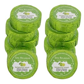RELAXUS Shower Steamers Aromatherapy with Pure Essential Oils. Stress Relief and Luxury Self-Care for Teens and Adults, (Bergamot Blast)