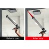 Dzrige 2 Pieces Caulk Gun Extension Nozzle, Curved Caulking Tip,