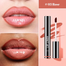 dfjdskl Lip Stain - Long Wear Tattoo Lip Liner, Waterproof & Transfer-proof Peel Off Lip Stain with Matte Finish, Lip Tint For All Skin Types, Great Gifts for Women (#03 Rose, 1 PCS)