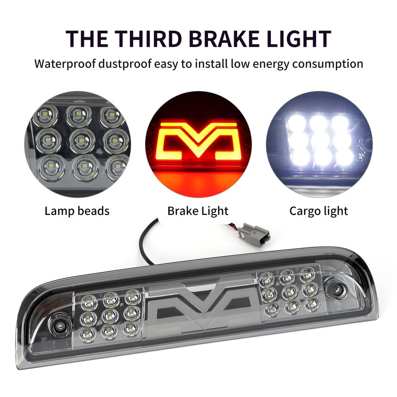 RUNBAITOO LED Third Brake Light for 2014-2018 Chevy Silverado/GMC Sierra