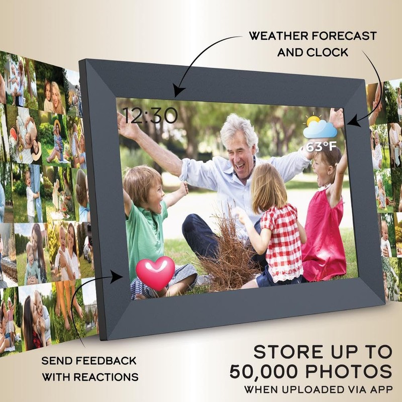 IMPECCA 10.1” Wi Fi Digital Picture Frame, Touch ScreenSmart Picture
