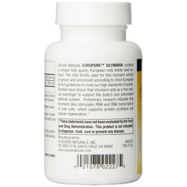 Source Naturals, Inc. EuroPure Silymarin 200mg 120 Capsule