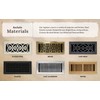 Decor Grates (4-Pack) SPH410-A Scroll Design Floor Register, 4x10 Inches,