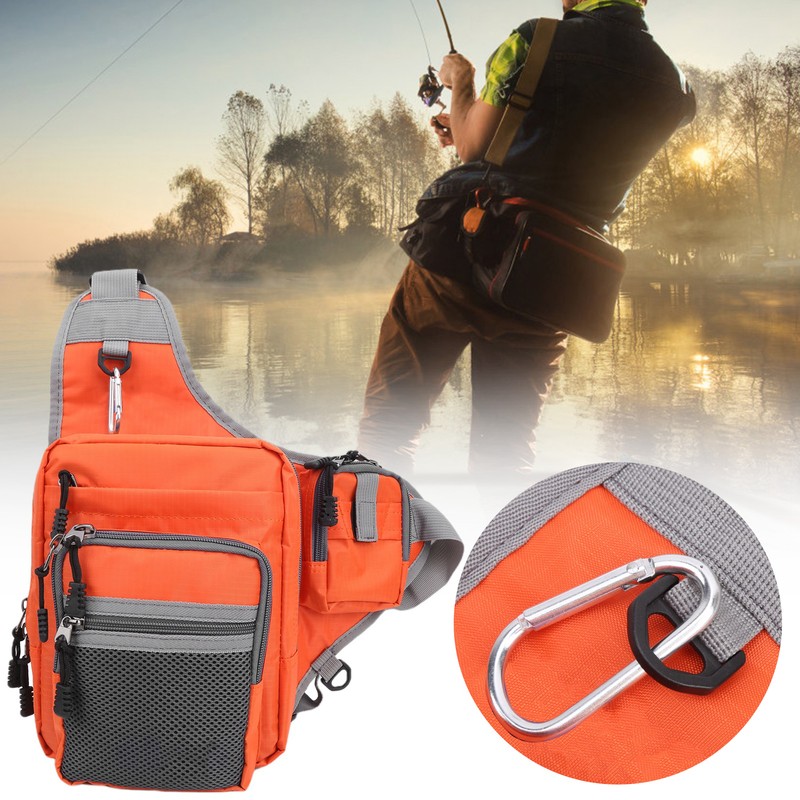 Fishing Bag Waist Outdoor Sport Multifuction Canvas for Cycling Mountain