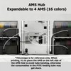 AMS Hub - AMS Filament Buffer 4-in-1 for X1,P1P,P1S 3D