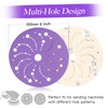 150mm Sanding Disc 50PCS Clean Sanding Disc, 400 Grit Multi-Hole