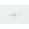 Janrax Pack of 100 Clear Push Pins Transparent Cork Board