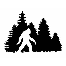 Egl 7” Bigfoot Sasquatch Camping Outdoor Yeti Sticker Decal Conspiracy Car Truck