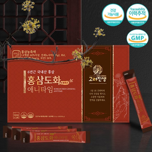 Anytime Red Ginseng Concentrate 6-year-old Red Ginseng Stick Ginsenoside 30
