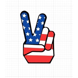 1960's PEACE SIGN Vintage Style Vinyl DECAL/Sticker, hippie, rat rod, racing