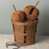 Primitives by Kathy Stitched Pumpkin Head Set, Rustic Orange