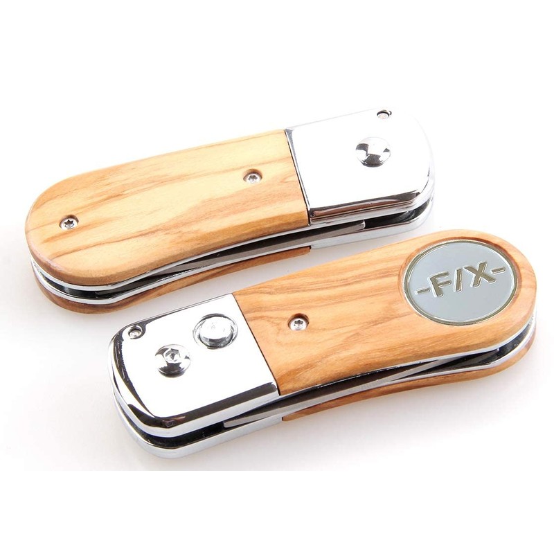 Premium Divot Tool with Real Wood Fitting, Pitchfix de Luxe,