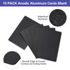 PATIKIL 15 Pack Metal Business Cards Anodized 0.8mm Thick Anodized
