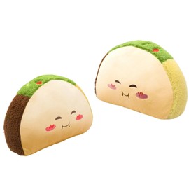 Bacmaze Taco Plush Pillow Toy Taco Funny Cute Food Plushies Stuffed Animal Soft Birthday Party Xmas Gifts 6-8in