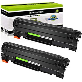greencycle 2 PK Compatible CB435A 35A Black Laser Toner Cartridges Replacement for HP Laserjet P1005 P1006 P1009 Printer