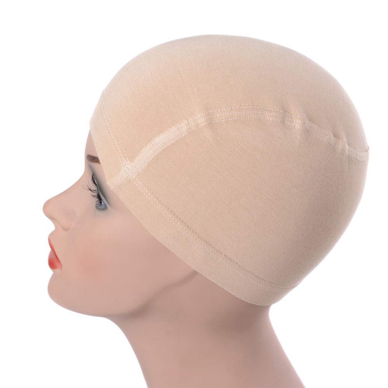 YANTAISIYU Bamboo Fiber Wig Cap Comfortable Elastic Wig Cap Wearing