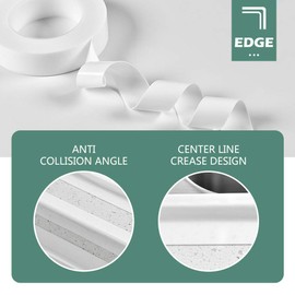 ToLanbbt Caulk Strip PMMA Self Adhesive Waterproof Sealing Tape for Bathtub Bathroom Shower Toilet Kitchen and Wall Caulk Tape (49/25 Inch Width x 10Feet Length(White)