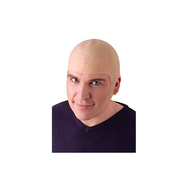 Bristol Novelty MD143 Bald Head, Mens, Beige, One Size