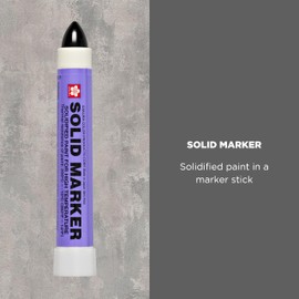 Sakura Solid Paint Markers - Permanent Marker Pens - Window, Wood & Glass Marker - Black Paint - 12 Pack
