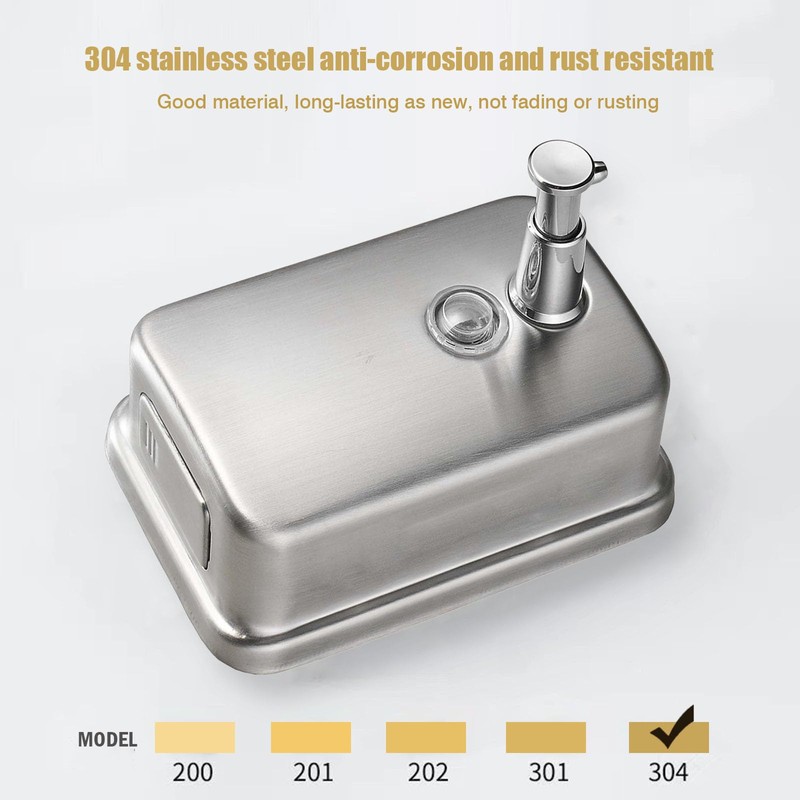 NSCMQSL Commercial Soap Dispenser Wall Mount Stainless Steel Soap Dispenser
