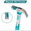 TOTAL Claw Hammer, 8oz/220g Magnetic Nail Function Anti-Slip Function Drop-Forged