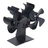 Wood Stove Fan Heat Powered 8 Blades Stove Fan Self