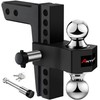 ANTbay Adjustable Trailer Hitch Towing Ball Mounts, Fits 2-Inch Receiver,