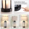Modern Table Lamps for Living Room, Industrial Beside Lamps with
