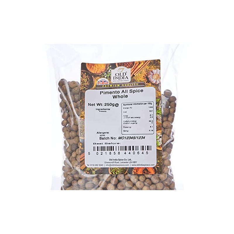 Old India Pimento All Spice Whole 250g