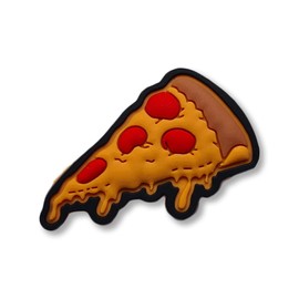 CUTE - Charms For Crocs/Shoes - PVC - PIZZA SLICE - PRETTY - FOOD - Happy - 3D