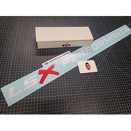 LSX Performance Windshield Banner 3" x 36" LS1 LS6 LS2 LS3 LS7 Stickers Select Color (Gloss White & Red)