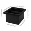 watchget エスプレッソノックボックス ボトムレス コーヒーノックボックス　ステンレススチール knock box コーヒーグラウンドノックボックス コーヒーカス収納　コーヒーゴミ箱　埋め込み型 取り外し可能 滑り止め