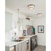 Feiss P1348PAGB/DWZ Baskin Glass Pendant Lighting, Brass, 1-Light (10"Dia x