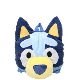 Fast Forward Bluey Head Shaped Plush Backpack 10 x13