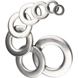 Form A Flat Washers A4 Stainless Steel Premium Marine Grade Metal Washer DIN 125 Pack of: 20 Size: M6