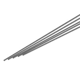 sourcing map Carbon Fiber Rod, 1.5mm x 300mm for RC Airplane DIY Tool Wing Tube Quadcopter Arm, Pack of 5