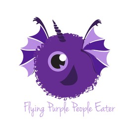 CafePress Flying Purple People Eater Memory Keepsake Jewelry Box, 5"x5"x3.75"