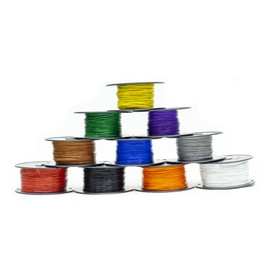 10 Colors 50ft Each Mil-Spec high Temp Wire Cable 22 Gauge Tefzel M22759/16-22