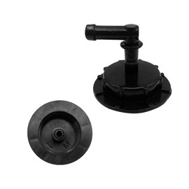 Dickno 2 PCS Car Radiator Coolant Reservoir Overflow Tank Cap with Joint, OEM Number 19102-PM5-A00 19106-RNA-A48, Coolant Tank Cap Replacement Compatible with Accord Civic RDX (Black)