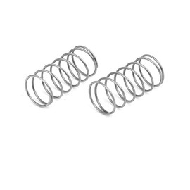 uxcell Compression Spring,304 Stainless Steel,10mm OD,0.6mm Wire Size,20mm Free Length,Silver Tone,10Pcs
