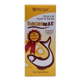 Jarabe De Higado De Bacalao Bacaomax 340ml Sabor Sin Sabor