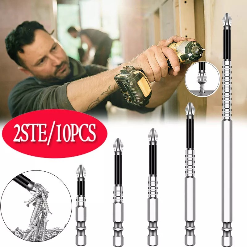 Unbranded 2SET High-Magnetic Screwdriver Drill Bit,Strong Magnetic Durability Drill Bit